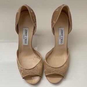 Jimmy Choo Lace D’Orsay Pumps
